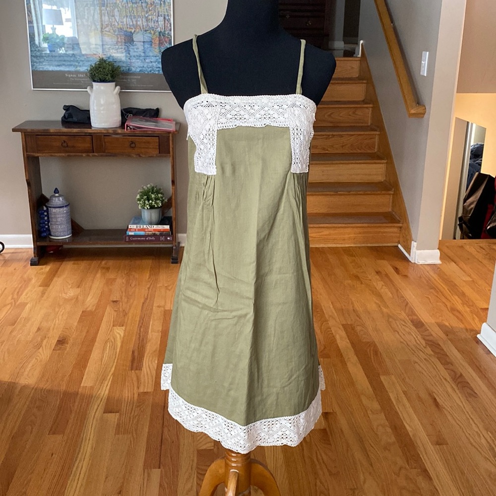 Doka Strappy Babydoll Dress with Lace Detail